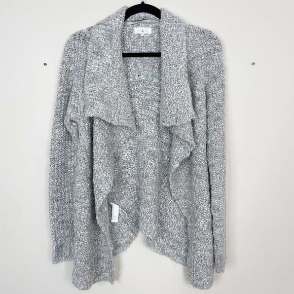 LOFT Drape Front Cardigan Sweater Alpaca Wool XS - Picture 1 of 8